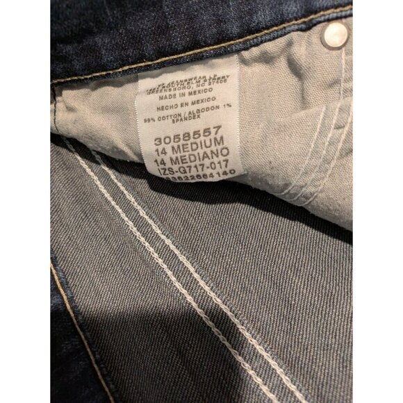 Lee Relaxed Bootcut Denim Jeans Women's 14M Dark Blue - Picture 13 of 14